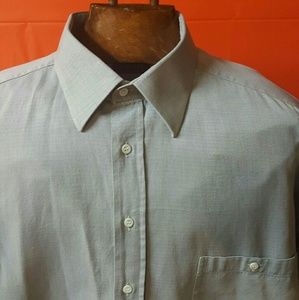 Canali gray button down shirt big and tall